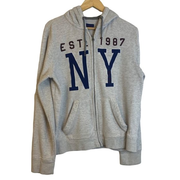 Aeropostale Tops - Aeropostale Full Zip Hoodie "Est.1987 NY" Cotton Poly Blend Women's Size M
